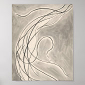 Poster Lignes rythmiques | Abraham Walkowitz (Devant)