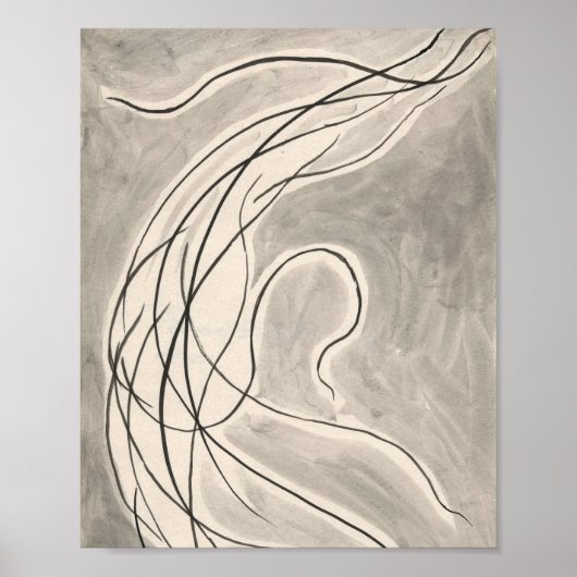 Poster Lignes rythmiques | Abraham Walkowitz (Devant)