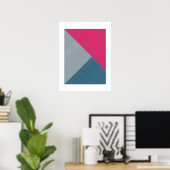 Poster Lignes simples et élégantes 2 (Bureau à domicile)