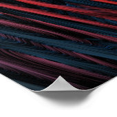 Poster Lignes soyeuses abstraites (Coin)