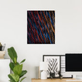 Poster Lignes soyeuses abstraites (Bureau à domicile)