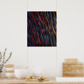 Poster Lignes soyeuses abstraites (Cuisine)