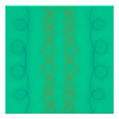 Poster Lignes verticales ondulées sur arrière - plan vert (Devant)