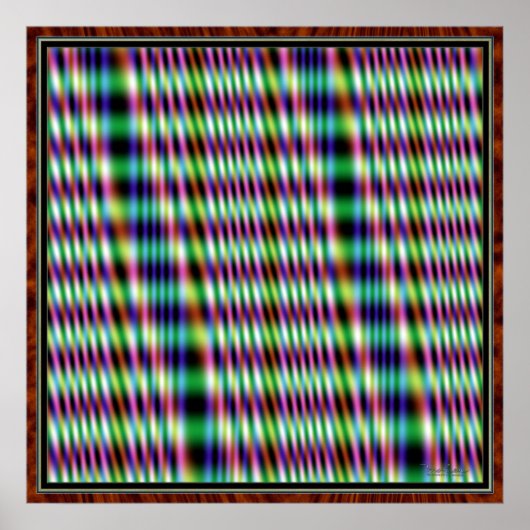 Poster Lignes vibrantes (Devant)