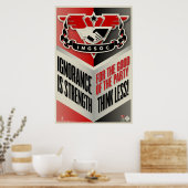 Poster L'ignorance de l'INGSOC est l'affiche de force (Cuisine)