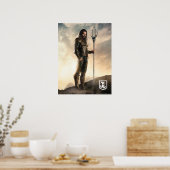 Poster Ligue de Justice | Aquaman Sur Le Champ De Bataill (Cuisine)