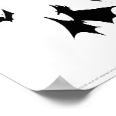 Poster Ligue de Justice | Batman dans le nuage de chauves (Coin)