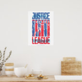 Poster Ligue de Justice | Blue & Red Group Pop Art (Cuisine)