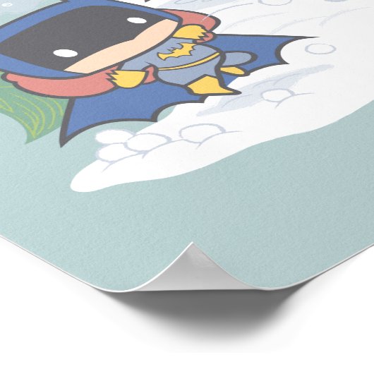 Poster Ligue de Justice Chibi Snowball combat (Coin)