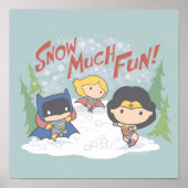 Poster Ligue de Justice Chibi Snowball combat (Devant)