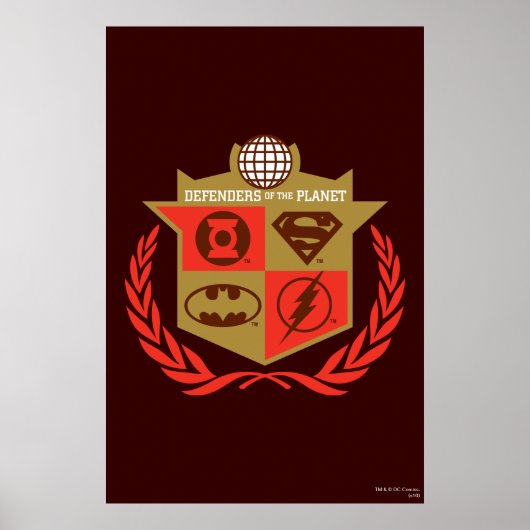 Poster Ligue de Justice Défenseurs de la planète (Devant)