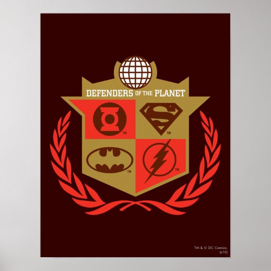 Poster Ligue de Justice Défenseurs de la planète (Devant)