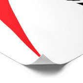 Poster Ligue de Justice | Flash Running Noir Pop Art (Coin)