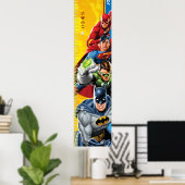 Poster Ligue de Justice | Graphique de croissance (Bureau à domicile)