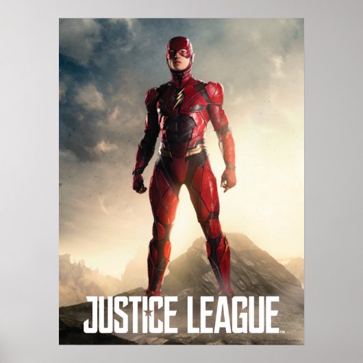 Poster Ligue de Justice | Le Flash Sur Le Champ De Batail (Devant)