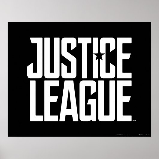 Poster Ligue de Justice | Logo de la Justice League (Devant)