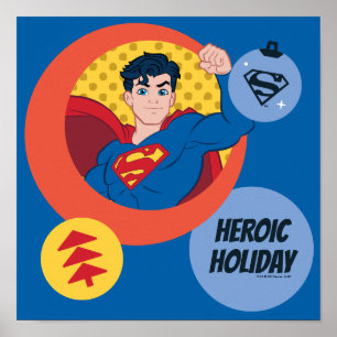 Poster Ligue de Justice Superman Holiday Bauble
