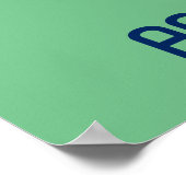 Poster Ligue de Justice | Symbole Aquaman à demi-teintes (Coin)