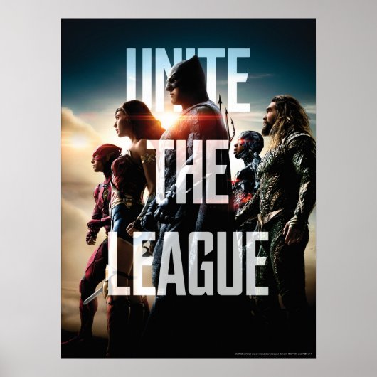 Poster Ligue de Justice | Unissez La Ligue (Devant)
