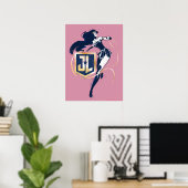 Poster Ligue de Justice | Wonder Woman & JL Icon Pop Art (Bureau à domicile)