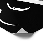 Poster Ligue de Justice | Wonder Woman Noir Pop Art (Coin)