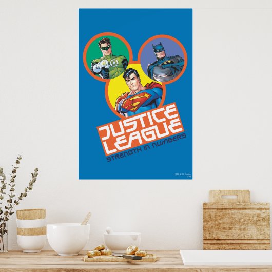 Poster Ligue de la Justice "Force en chiffres" (Cuisine)