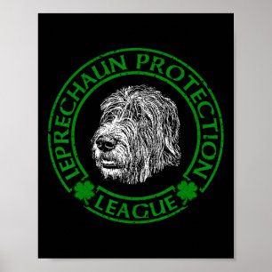 Poster Ligue de protection Leprechaun Irish Wolfhound