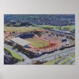 Poster Ligue de rugby de Bradford, Odsal Stadium Coral St