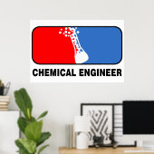 Poster Ligue d'ingénieurs chimistes (Bureau à domicile)