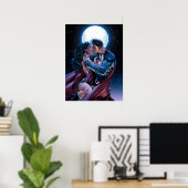 Poster Ligue Justice #12 Wonder Woman & Superman Kiss (Bureau à domicile)