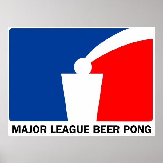 Poster Ligue majeure Beer Pong (Devant)