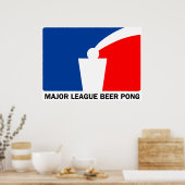 Poster Ligue majeure Beer Pong (Cuisine)