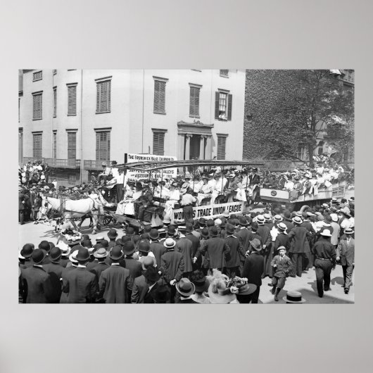 Poster Ligue syndicale féminine : 1908 (Devant)