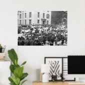 Poster Ligue syndicale féminine : 1908 (Bureau à domicile)