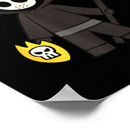 Poster Lil Doom Moose - Funny Reaper Cartoon  (Coin)