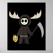 Poster Lil Doom Moose - Funny Reaper Cartoon  (Devant)