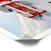 Poster Lil & Ed amusant dans la neige Dessin de LeeMarie (Coin)