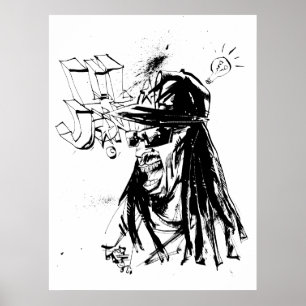 Poster Lil Jon "collaboration par JIM Mahfood et Lil Jon