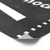 Poster Lil Man Mustache Chalkboard Garçon Baby Stat Flèch (Coin)