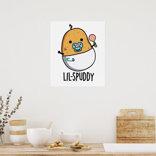 Poster Lil-spuddy Funny Potato Pun (Cuisine)