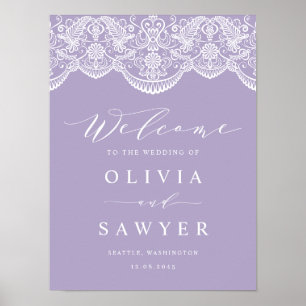 Poster lila Brocade Lace Wedding