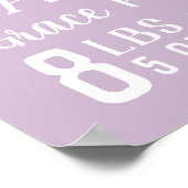 Poster Lilac Baby Girl Birth Stats Keepsaké (Coin)