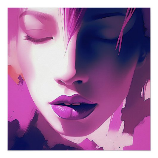 Poster Lilac Dream Whisper - Serène, Ethérée, Violet (Devant)