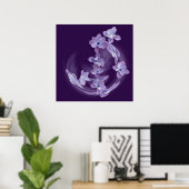 Poster Lilac en cercle (Bureau à domicile)