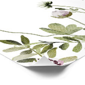 Poster Lilac Jaune Fête des mariées d'abeilles florales A (Coin)