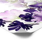 Poster Lilac lavande douche nuptiale bienvenue (Coin)