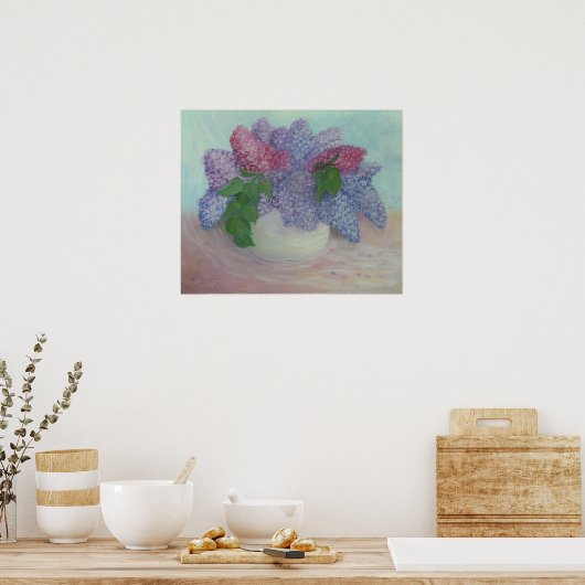 Poster Lilacs Dans Un Vase (Cuisine)