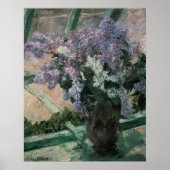 Poster Lilacs dans une fenêtre par Mary Cassatt, Art Vint (Devant)