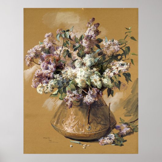 Poster Lilacs Elizabeth Nourse (Devant)