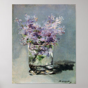 Poster Lilacs en verre Edouard Manet Art